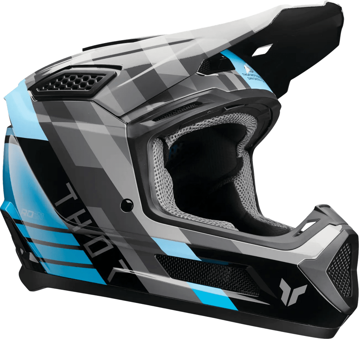THOR Fleet Camber crosshelm – Zwart/Blauw - MxProStoreParts