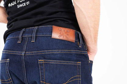 JOHN DOE Pioneer Mono motorjeans donkerblauw 33/32