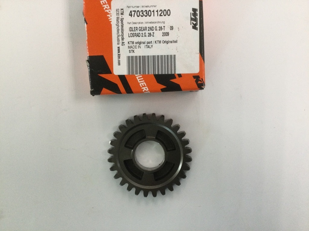 KTM OEM 2e versnellingsbak tandwiel SX 85 2003-2017 & SX 105 2004-2011 IDLER GEAR 2ND G. 28-T 09