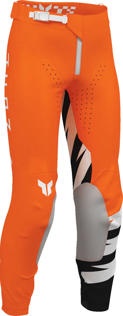 THOR Launchmode Shockie jeugd crossbroek – Zwart/Wit/Fluooranje