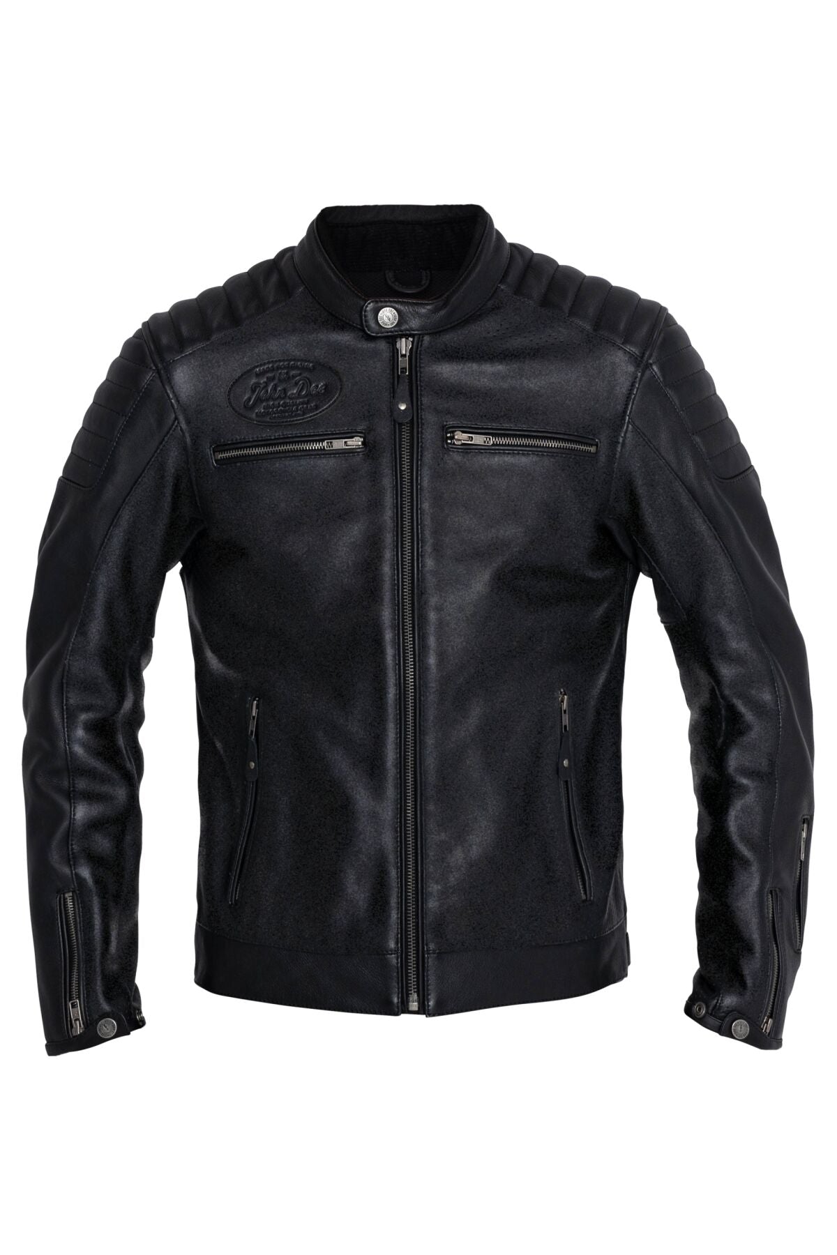 JOHN DOE Dexter leren herenjas zwart XL