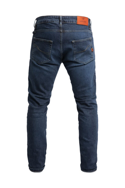 JOHN DOE Pioneer Mono herenmotorbroek indigo, maat 36/34