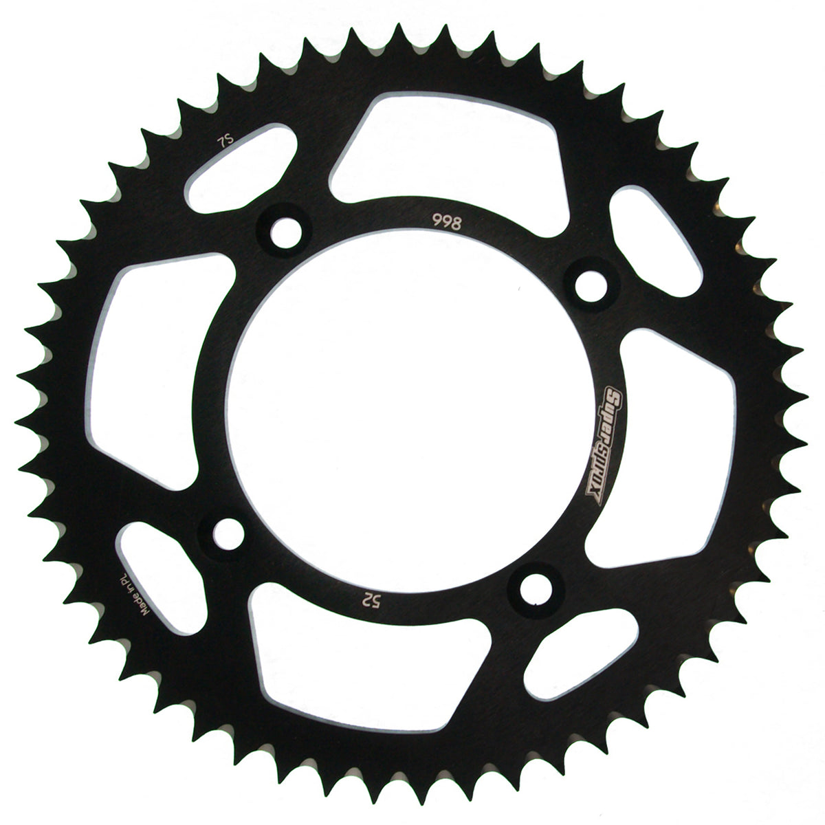 Supersprox Rear Sprocket Alu RAL-998:52 Black – RAL-998:52-BLK