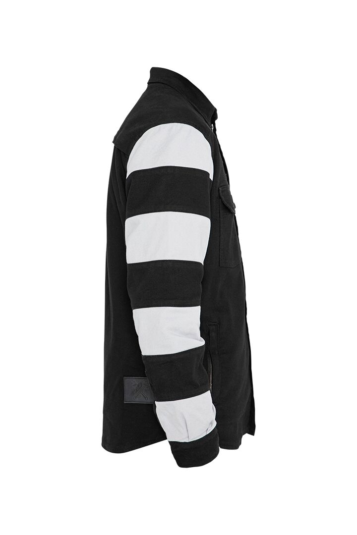 JOHN DOE Motoshirt Prison herenjas zwart/wit, maat M - MxProStoreParts