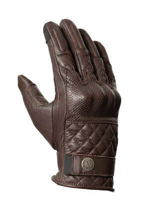 JOHN DOE Tracker leren herenhandschoenen bruin, maat S