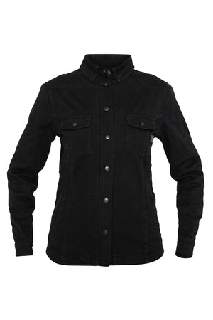 JOHN DOE Motoshirt damesjas zwart – maat M