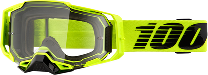 100% Armega Nuclear Citrus Crossbril Fluor Geel - Clear lens ( Spring 2022 collection )