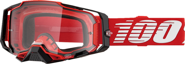 100% Armega Crossbril Red - Clear lens ( 2024 collection )