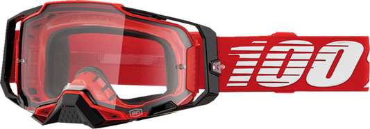 100% Armega Crossbril Red - Clear lens ( 2024 collection )