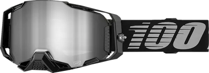 100% Armega Crossbril Black - Zilvere Spiegel lens ( 2024 collection )