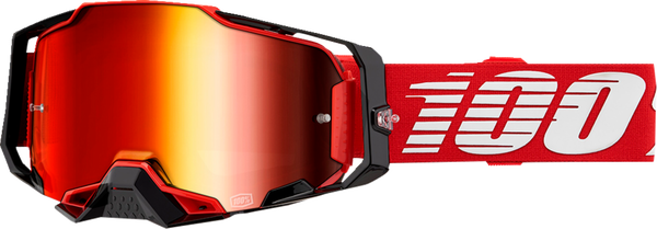100% Armega Crossbril Red - Red mirror lens ( 2024 collection )
