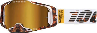 100% Armega Crossbril Bruni Special White - Gold mirror lens ( 2024 collection )