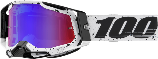 100% Racecraft 2 crossbril Trinity - Rode/Blauwe Spiegel Lens ( 2024 collectie )