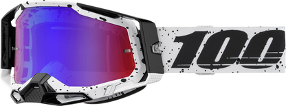 100% Racecraft 2 crossbril Trinity - Rode/Blauwe Spiegel Lens ( 2024 collectie )