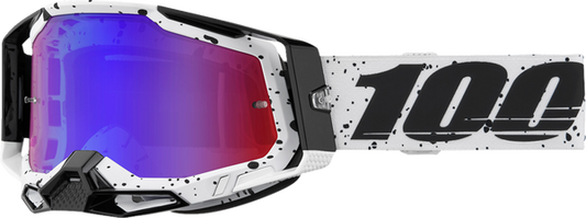 100% Racecraft 2 crossbril Trinity - Rode/Blauwe Spiegel Lens ( 2024 collectie )
