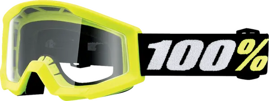 100% Strata 2 Crossbril Geel - heldere clear lens ( 2025 collection )