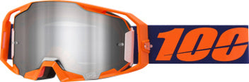 100% Armatic Crossbril Neon Orange - Silver mirror lens ( 2025 collection )