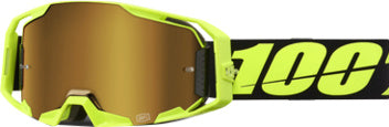 100% Armatic Crossbril Neon Yellow - True Gold mirror lens ( 2025 collection )