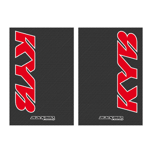 Blackbird voorvork stickers Kayaba/KYB carbon look