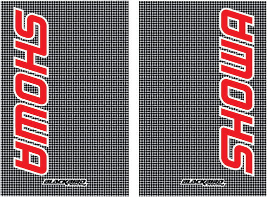Blackbird voorvork stickers Showa carbon look