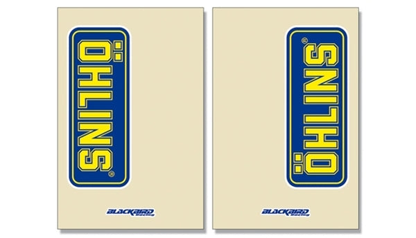 Blackbird voorvork stickers Öhlins