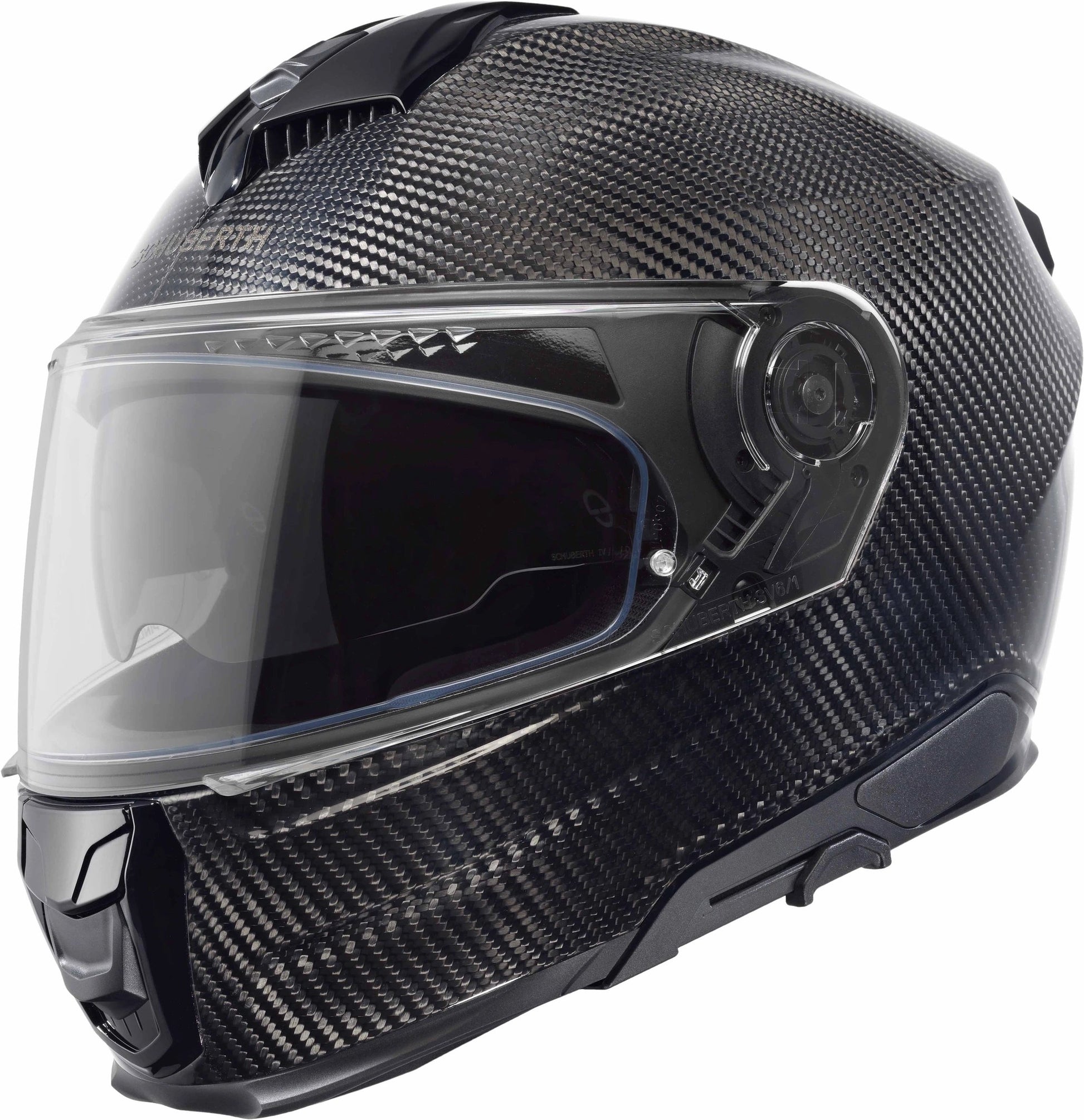Schuberth S3 CARBON Black carbon fiber full-face motorcycle helmet with clear visor