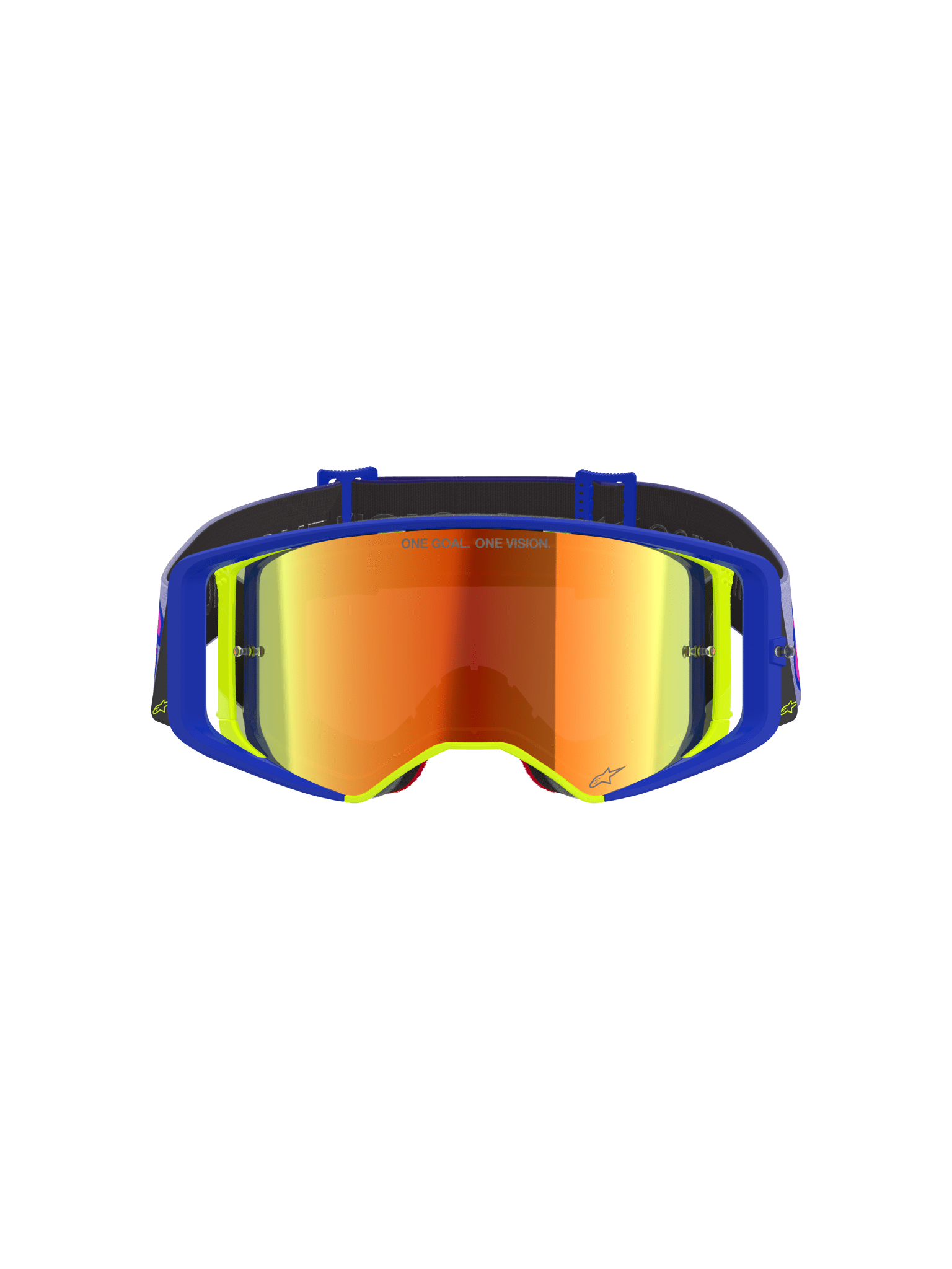 Alpinestars Supertech Vision Vista Motocross-Brille Blau, Gelb und Paars - MxProStoreParts