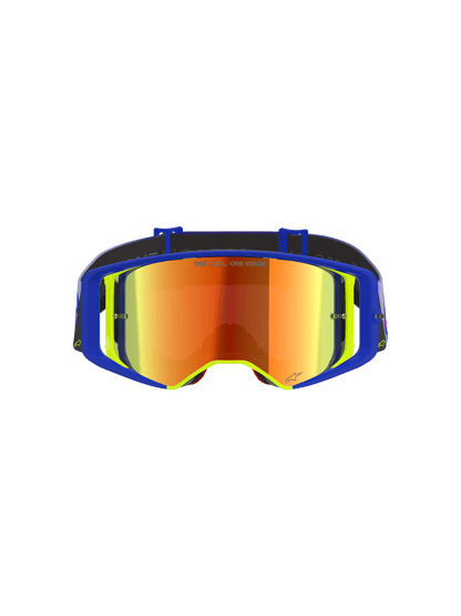 Alpinestars Supertech Vision Vista Motocross-Brille Blau, Gelb und Paars - MxProStoreParts