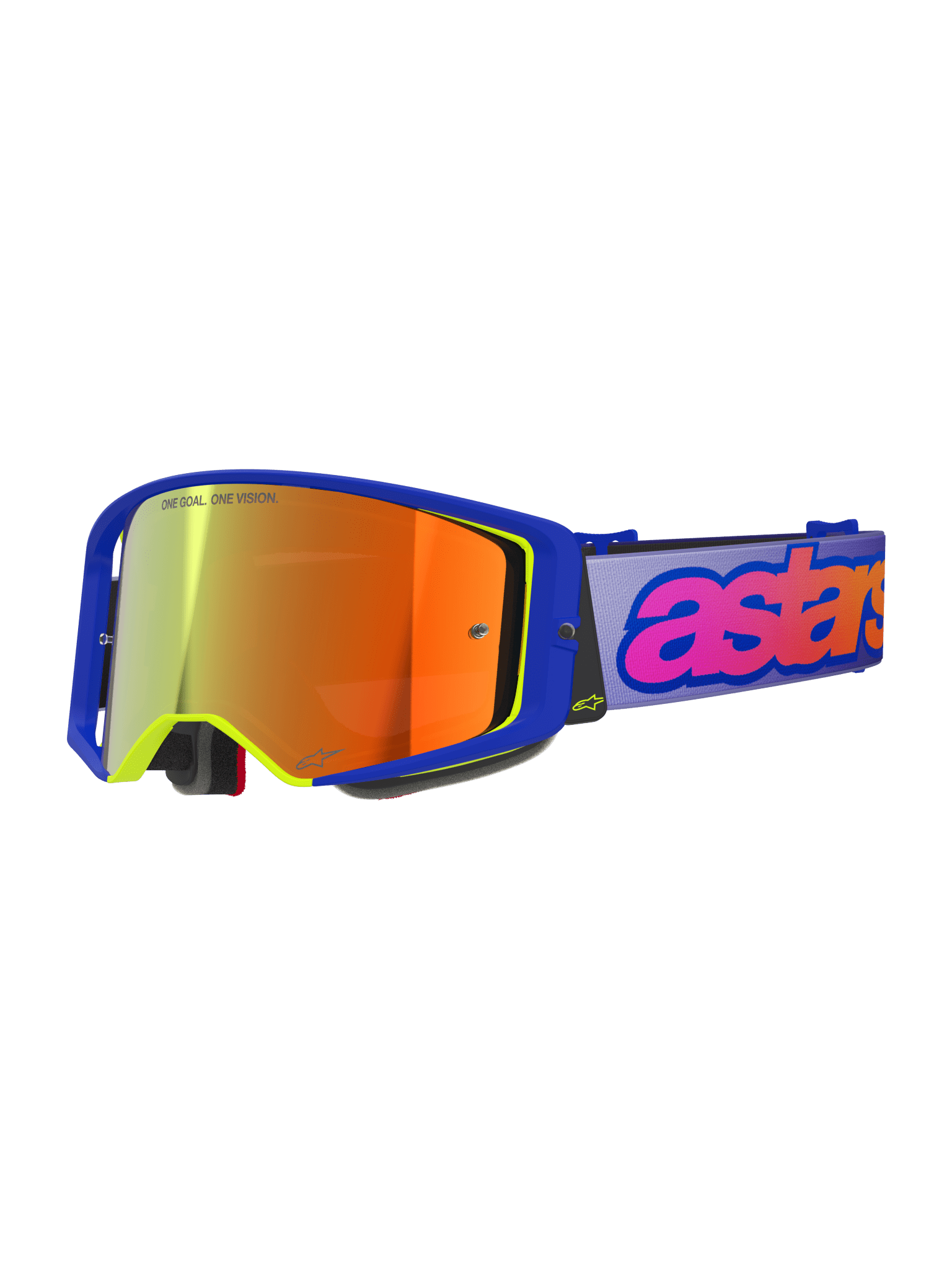 Alpinestars Supertech Vision Vista Motocrossbril Blau, Gelb, Lila - MxProStoreParts