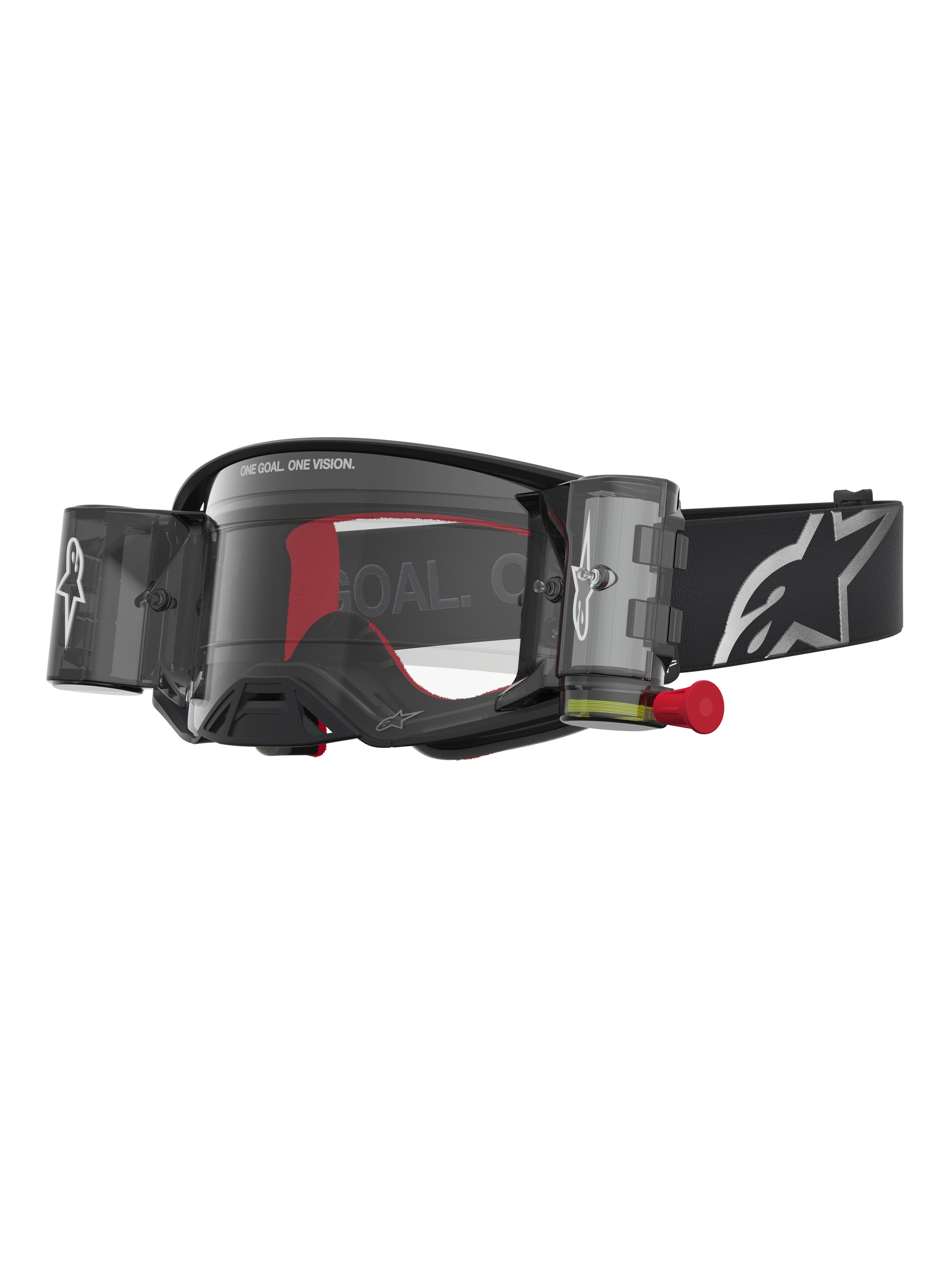 Alpinestars Supertech Firma Roll Off Veiligheidsbril Zwart Zilver Helder