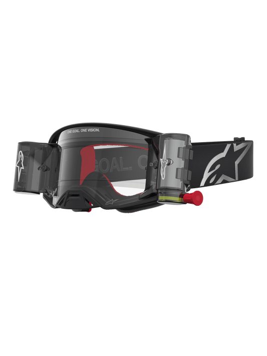 Alpinestars Supertech Firma Roll Off Veiligheidsbril Zwart Zilver Helder - MxProStoreParts