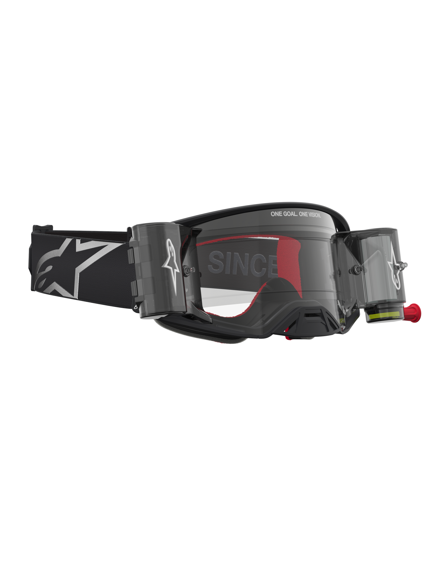 Alpinestars Supertech Firma Roll Off Veiligheidsbril Zwart Zilver Helder