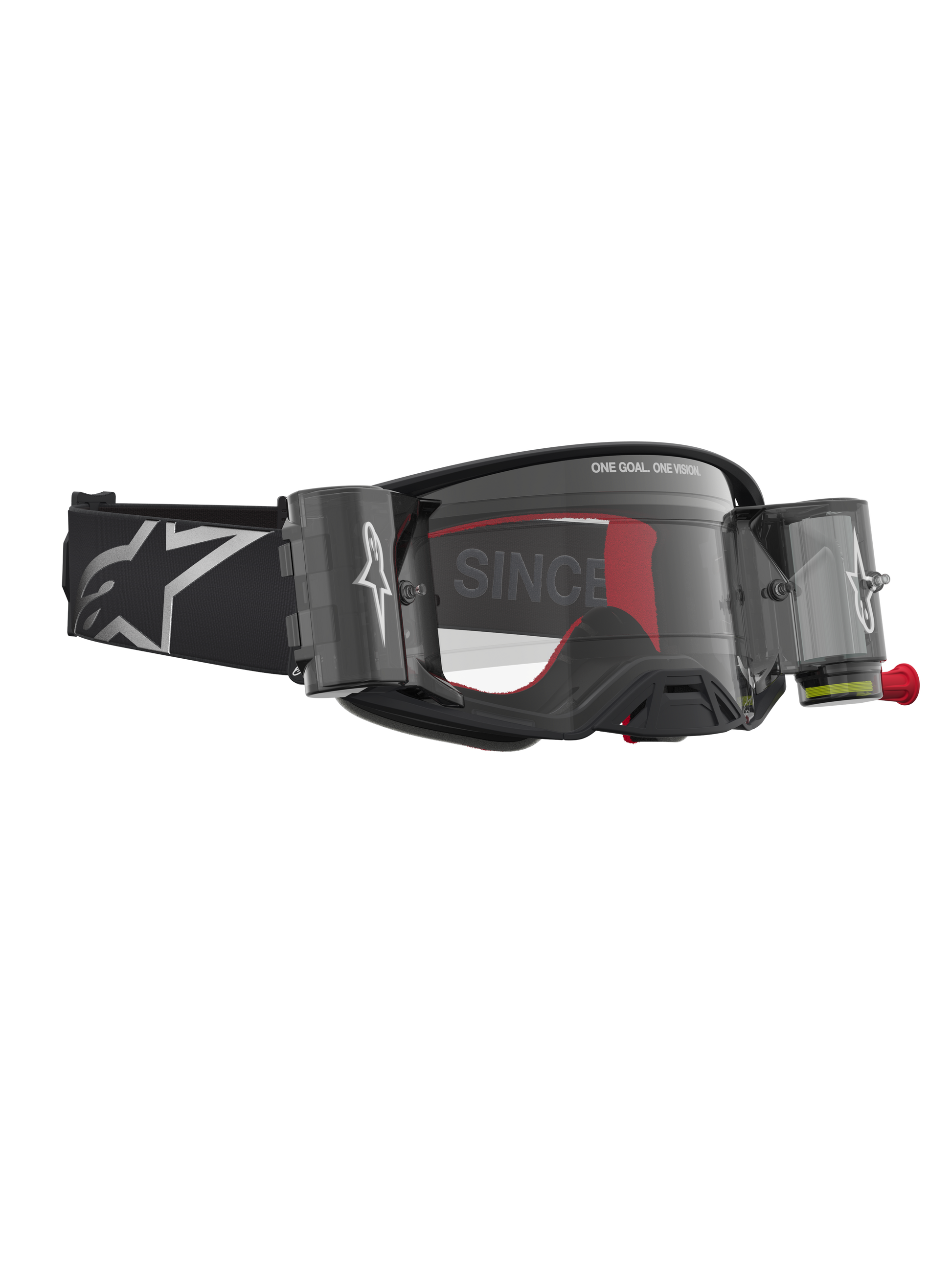 Alpinestars Supertech Firma Roll Off Veiligheidsbril Zwart Zilver Helder