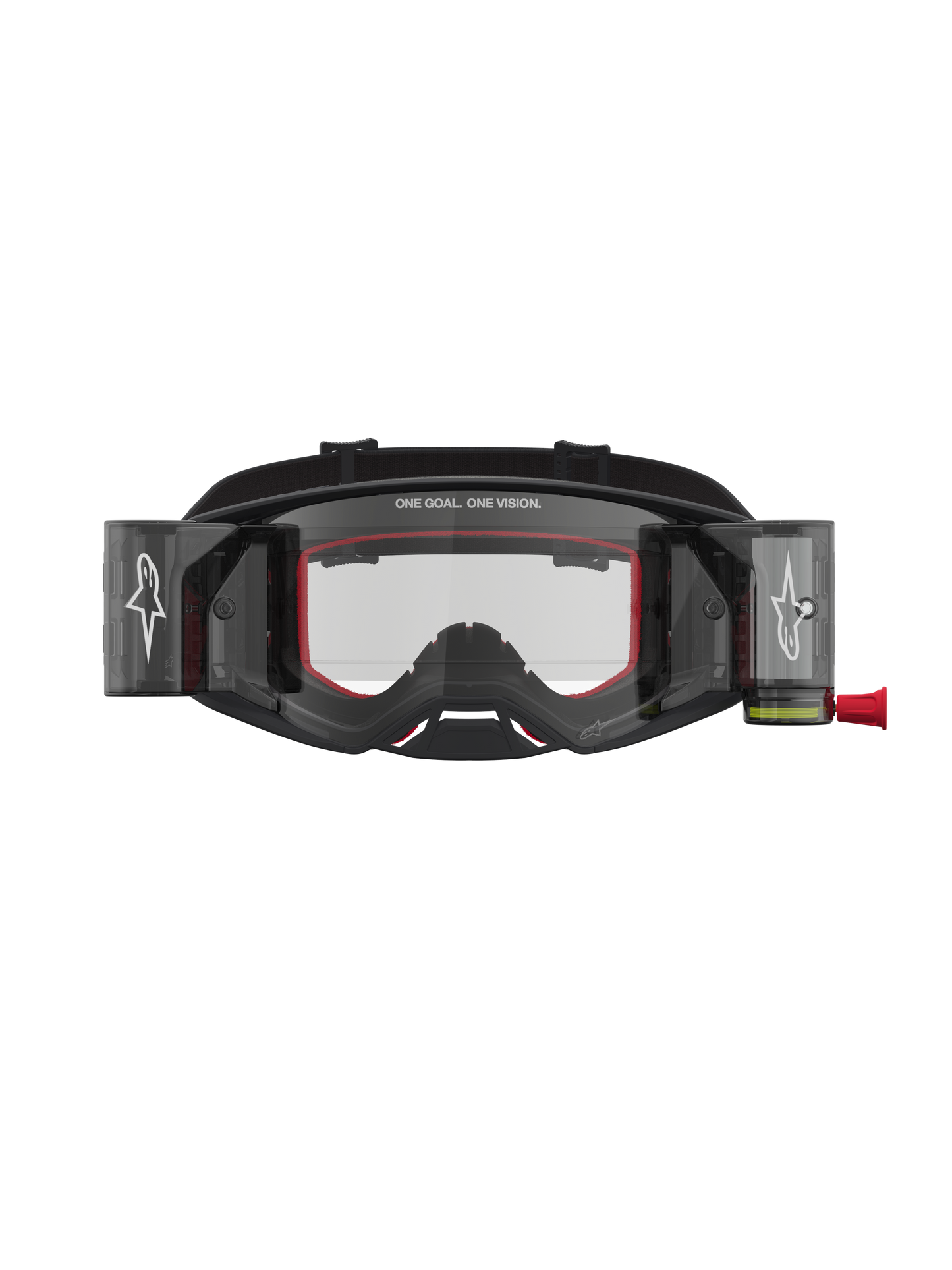 Alpinestars Supertech Firma Roll Off Veiligheidsbril Zwart Zilver Helder