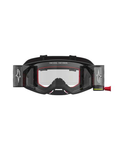 Alpinestars Supertech Firma Roll Off Veiligheidsbril Zwart Zilver Helder