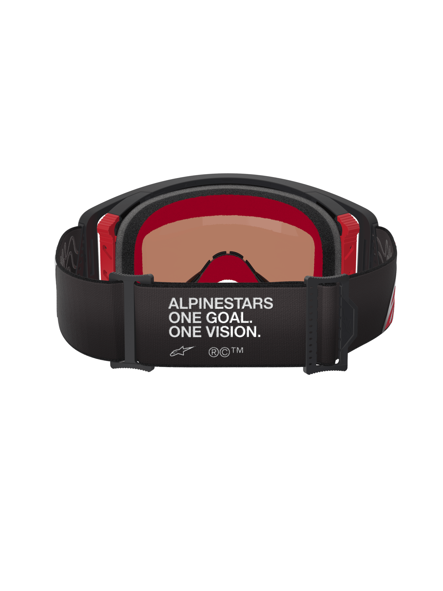 Alpinestars Supertech Corp Schutzbrille Spiegelsilber Schwarz Rot - MxProStoreParts