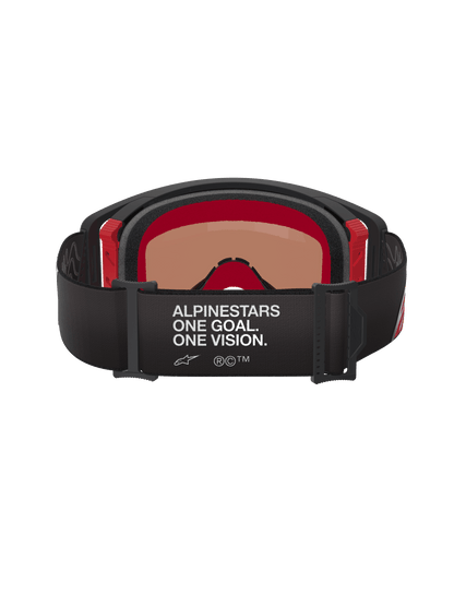 Alpinestars Supertech Corp Schutzbrille Spiegelsilber Schwarz Rot - MxProStoreParts