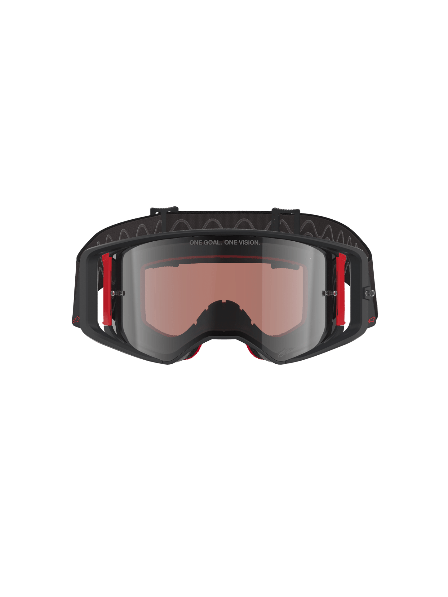 Alpinestars Supertech Corp Sicherheitsbrille Mirror Silver Schwarz Rot - MxProStoreParts