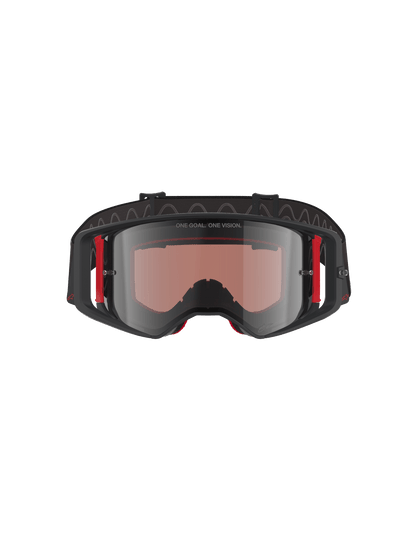 Alpinestars Supertech Corp Sicherheitsbrille Mirror Silver Schwarz Rot - MxProStoreParts