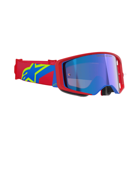 Alpinestars Supertech Schutzbrille Absolute Vision spiegelblau, rot, blau - MxProStoreParts