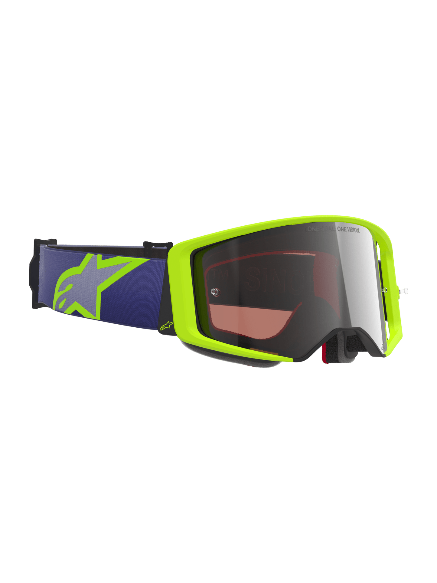 Alpinestars Supertech Vision Schutzbrille One Size Motocross Gelb/Silber - MxProStoreParts