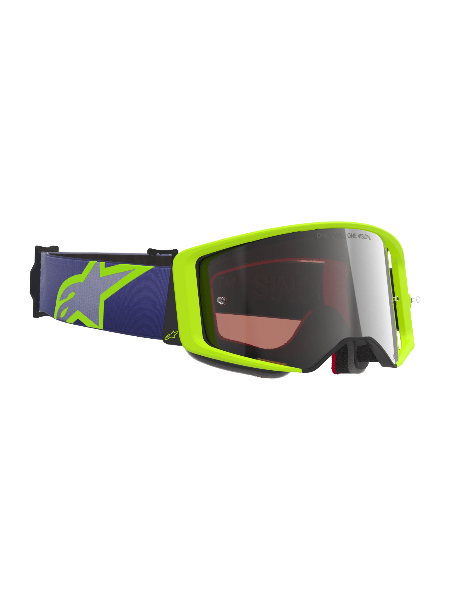Alpinestars Supertech Vision Schutzbrille One Size Motocross Gelb/Silber - MxProStoreParts