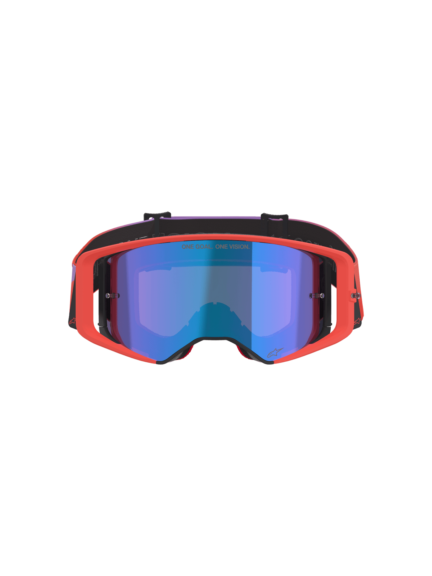 Alpinestars Supertech Vision Corp Schutzbrille Hot Coral Purple Mirror Blue - MxProStoreParts