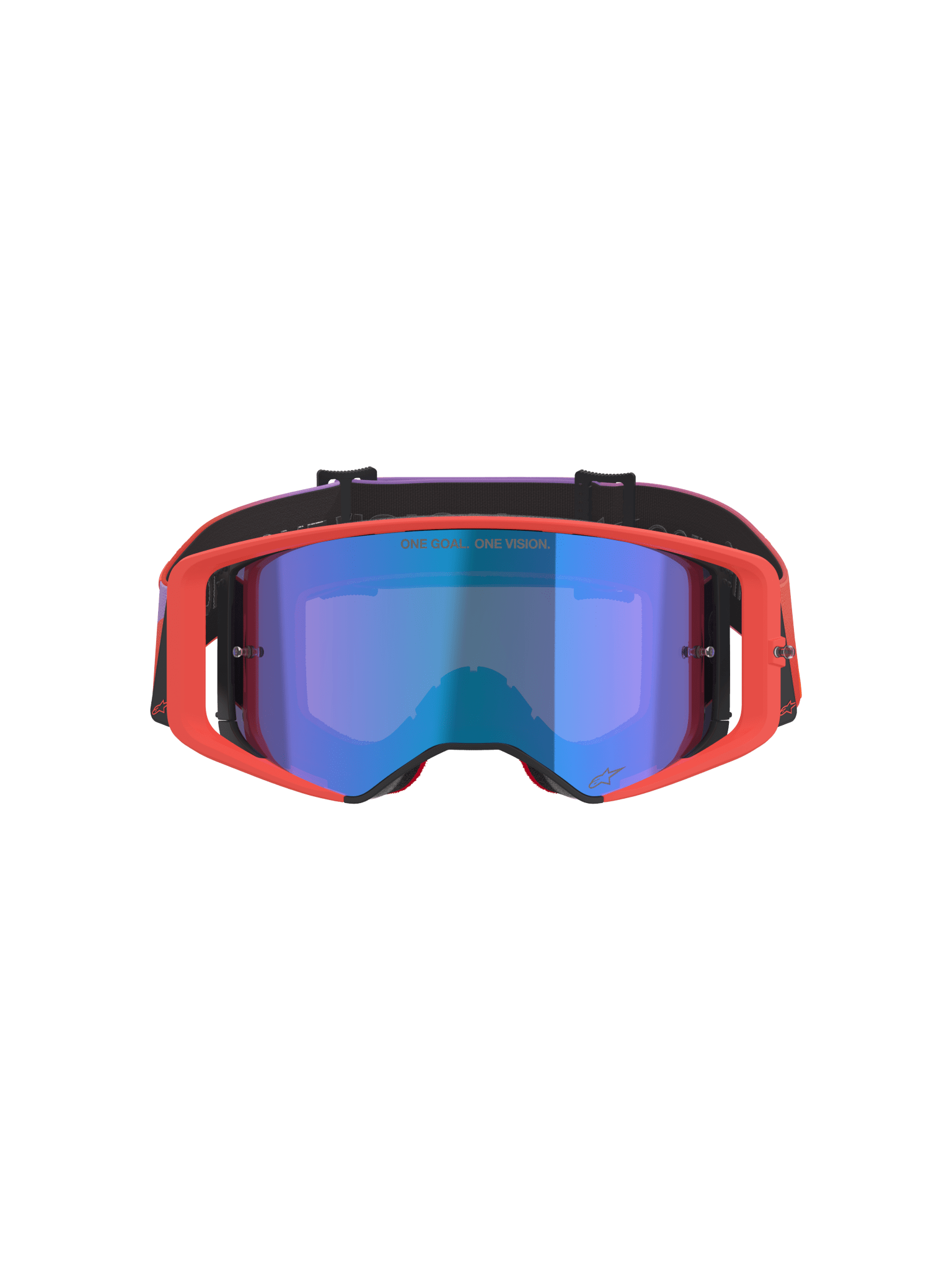 Alpinestars Supertech Vision Corp Schutzbrille Hot Coral Purple Mirror Blue - MxProStoreParts