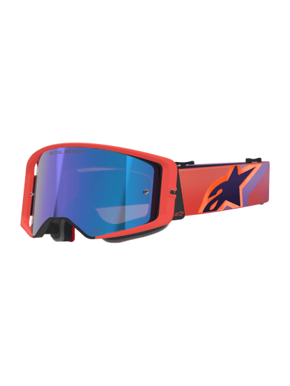 Alpinestars Supertech Vision Corp Schutzbrille Hot Coral Purple Mirror Blue - MxProStoreParts