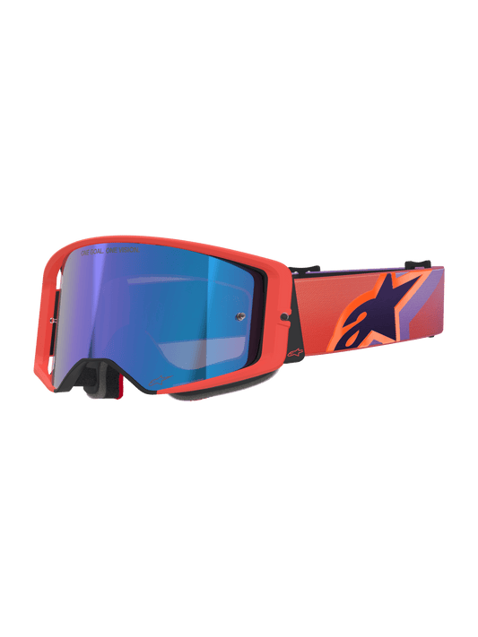 Alpinestars Supertech Vision Corp Veiligheidsbril Hot Coral Purple Mirror Blue - MxProStoreParts