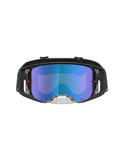 Alpinestars Supertech Atrox Veiligheidsbril Zwart Zilver Spiegel Roze