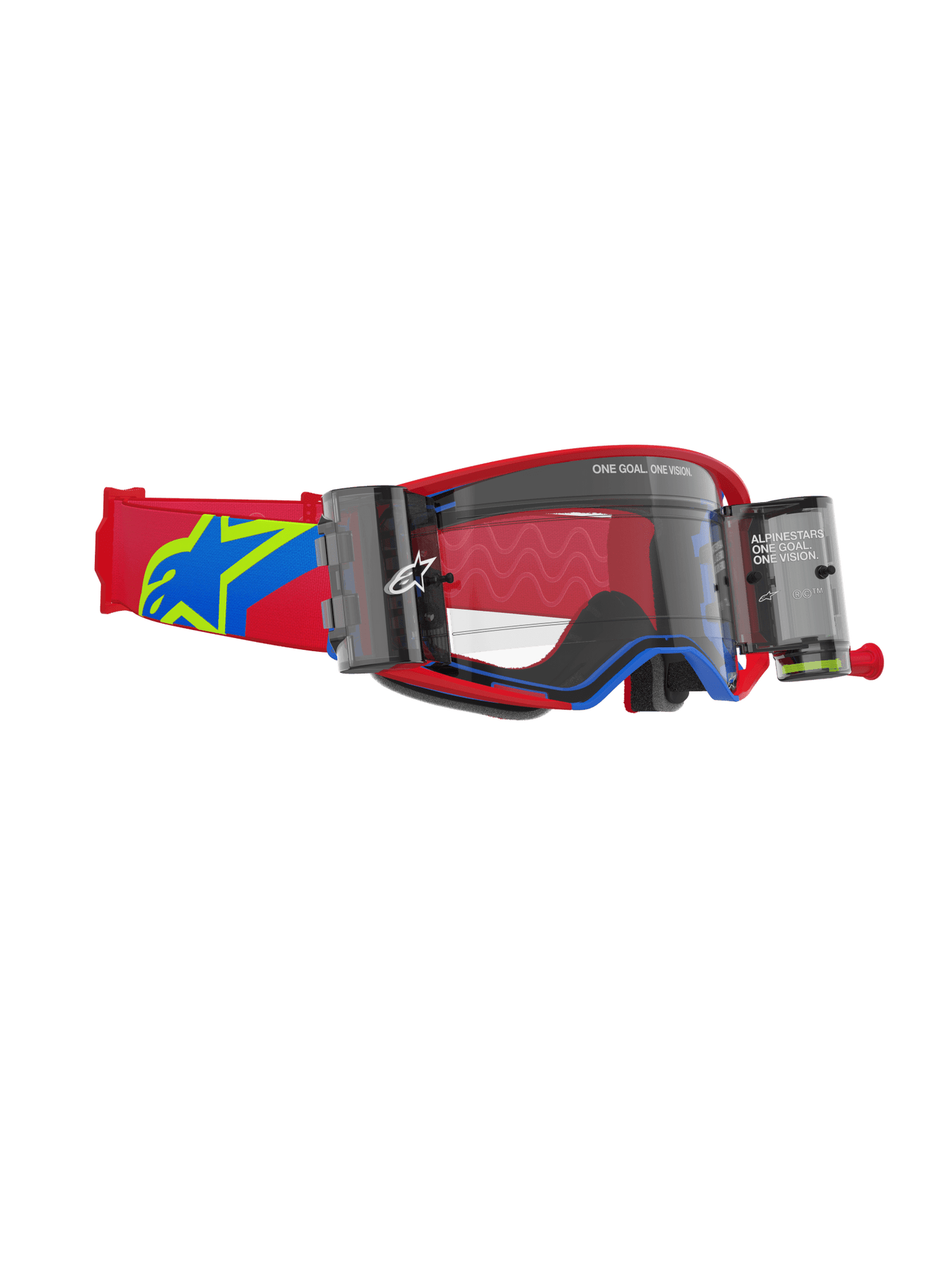 Alpinestars Supertech Corp Rolloff-Schutzbrille Rot-Blau - MxProStoreParts