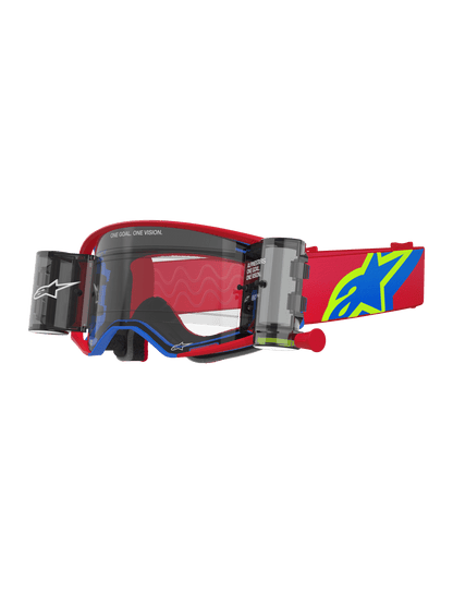 Alpinestars Supertech Corp Roll-Off-Schutzbrille Rot-Blau - MxProStoreParts