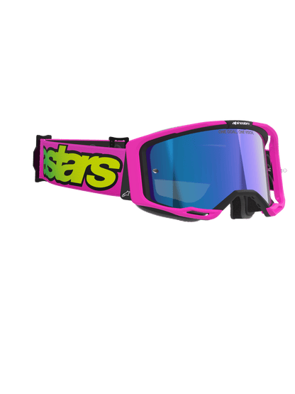 Alpinestars Vision 8 Vista Schutzbrille aus Polyflex, Einheitsgröße Pink/Gelb/Blau - MxProStoreParts